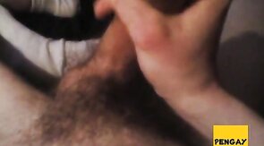 Slim Twink Wank and Cum closeup