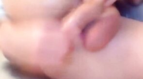 self fuck with creampie