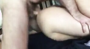 Hairy daddy fucks his not son