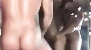 Two hot hunks bareback