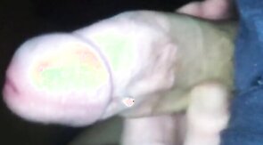 Fat Monster cock gets jerked and werked over at home in bed