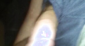 Fat Monster cock gets jerked and werked over at home in bed