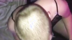 Bubble Butt Sissy teasing and sucking dick