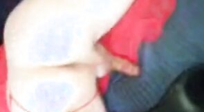 my sissy in red night gown