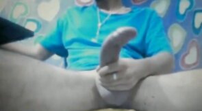 huge cock latin shoots a heavy cum load