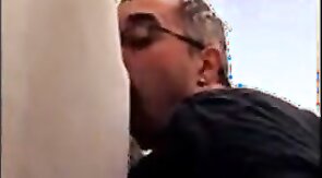 Suck at Dick at my Glory Hole at Home