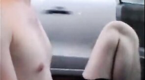 Exhibition Young Guy jacks in traffic