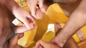 Three cum together