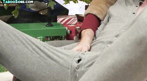 Xmas stepson barebacked by stepdaddy for magical night