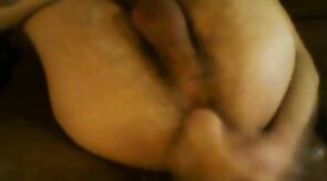 Danish Boy - big dildo in my hairy boy cunt