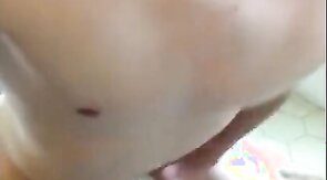 Smooth twink dildo fucks