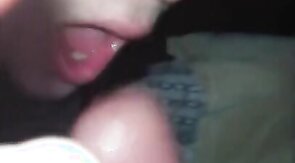 Sissy sucking daddy's cock