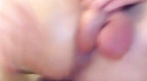 self fuck with creampie