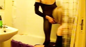 Fucked up TV Shower Sluts