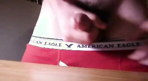 Jerk cum load onto dorm desk