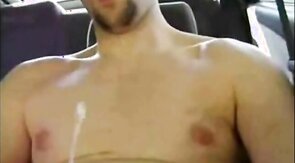 Horny Verbal Dude Jerks Off & Cums in Car