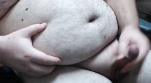 fat chub bear stroking dick