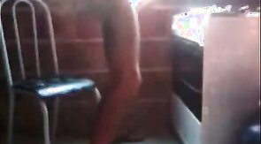 Self-sucking humongous cock