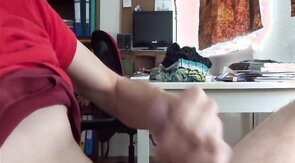 Skinny guy cumming a lot
