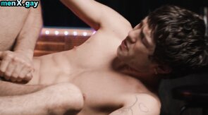 Athletic gay fucks perverted stud in ass in doggystyle