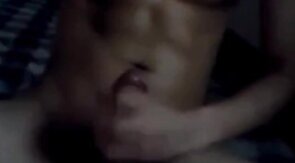 asian boy big cock wanking at night (1'52'')