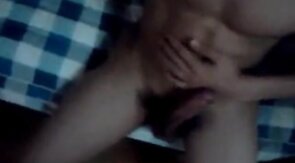 asian boy big cock wanking at night (1'52'')