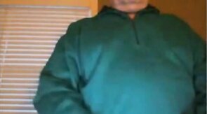 Hot daddy straight show and stroke webcam