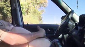 Daddy in the car play and cum