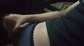 Feminine boy cums with his panties on