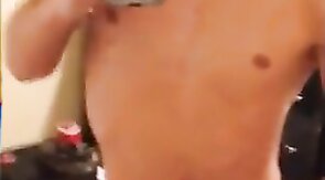 Sweet boy jerks and cums