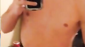 Sweet boy jerks and cums