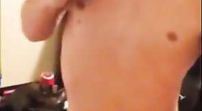 Sweet boy jerks and cums