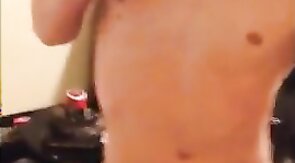 Sweet boy jerks and cums