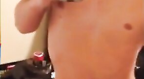 Sweet boy jerks and cums