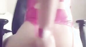 sissy reverse hand free cumshoot 2