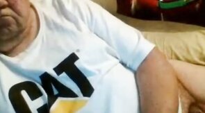 old man jerking in chat