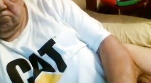 old man jerking in chat