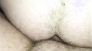 WATCH HIS HAIRY ASS TAKE A BIG DICK DEEP AND RAW