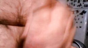 hot argentinian grandpa wanking and cumming