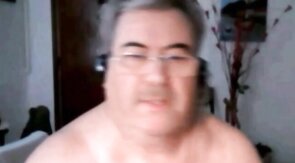 hot argentinian grandpa wanking and cumming