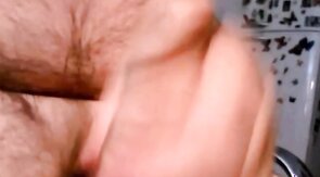 hot argentinian grandpa wanking and cumming