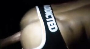 Bareback slut gets fucked by who knows who