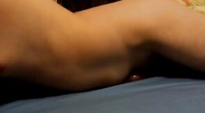 Bed humping condom fill cum