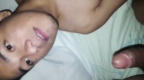 Eating my classmate's cum