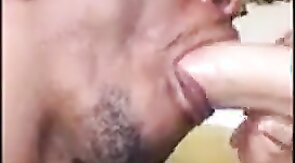 Hung White Boy Grabs Black Bitch Head Fuck