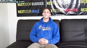 Solo jock enjoys stroking his dick while watching porn