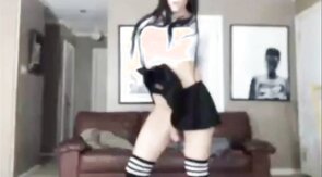 Crossdresser on cam big cock hot