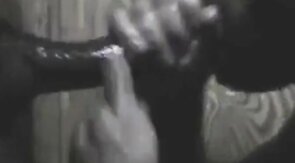 BBC Getting Sucked Through Glory hole & Swallows Cum