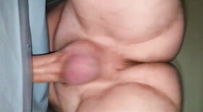 Mattress humping fuck cum inside orgasm