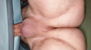 Mattress humping fuck cum inside orgasm